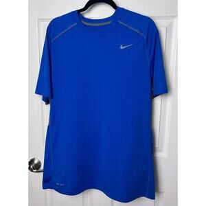 Nike Dri-Fit Men's Short Sleeve Crew Neck Blue T-Shirt Size Large